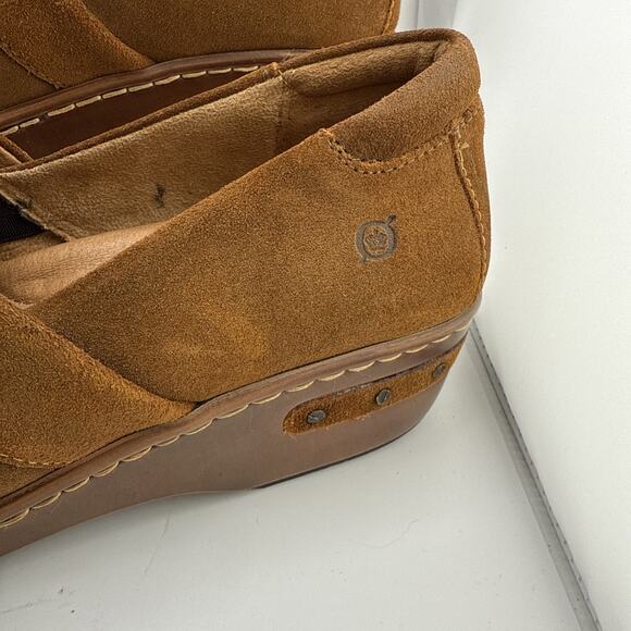 Born Shoes Womens 9 Bailie Clogs Brown Leather Slip On Round Toe BR0016278 NWOB - Picture 4 of 16